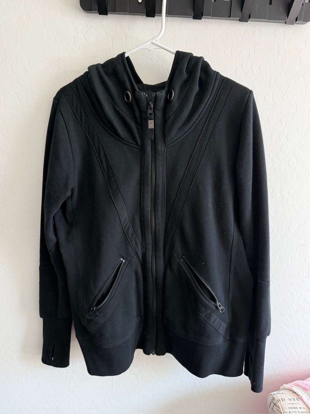 MPG Black Hooded Zip-Up Jacket